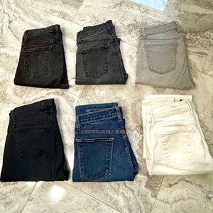 Lot of 6 pairs designer J. Brand Jeans size 26 skinny